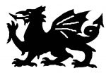 415mm Large Steel Welsh Dragon Weathervane or Sign Profile - Laser cut 